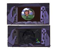 animal_crossing bed dark nintendo nintendo_switch tranny tree variant:bernd video_game // 2008x1746 // 1.5MB