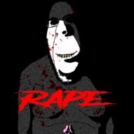 blood clenched_teeth closed_mouth dark gynaecomastia nipple rape red_eyes subvariant:hornyson teeth text variant:cobson // 1421x1431 // 628.8KB