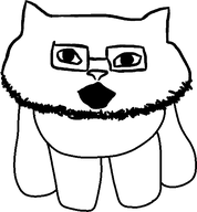 animal cat full_body glasses looking_at_you looking_up nose open_mouth pony series:fusionjaks stubble variant:catjak variant:trixiejak // 492x531 // 22.0KB