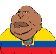 closed_mouth countrywar ecuador fat flag flag:ecuador obese soyjak stubble variant:meximutt // 888x849 // 56.5KB