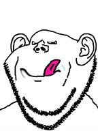 distorted eyelids lick meta:the_fact_that_this_wasn't_posted_here_before_is_fucking_astonishing saliva stubble subvariant:sinister tongue variant:impish_soyak_ears // 598x800 // 68.4KB