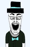 bowtie buttoned_shirt clothes fancy green_shirt hat top_hat variant:cutejak // 643x1000 // 20.0KB