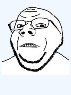 angry glasses hair palindrome_get soyjak stubble subvariant:wholesome_soyjak teeth transparent_background variant:gapejak // 600x800 // 46.9KB