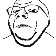 angry glasses hair palindrome_get soyjak stubble subvariant:wholesome_soyjak teeth transparent_background variant:gapejak // 600x800 // 46.9KB