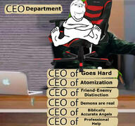 apple_(company) biblically_accurate_angel ceo chair crossed_arms demon foot full_body gamer_chair glasses irl_background laptop looking_at_you sitting soyjak stubble subvariant:wholesome_soyjak text twitter variant:gapejak video_game // 1024x958 // 620.0KB