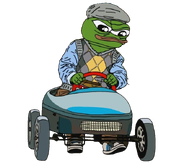 amphibian animal closed_mouth clothes driving frog full_body green_skin hand hat holding_object lips nas nas:pepe pepe pepe_the_frog shoe steering_wheel subnas:apu transparent_background wheel // 694x590 // 281.4KB