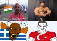 1453harun buff chad clothes cockroach country countrywar flag flag:greece flag:turkiye gayreece glasses greece greekroach india indian muscles pajeet roach stink_lines subvariant:chudjak_front subvariant:muscular_chud turkiye variant:angry_soyjak variant:chudjak wing // 3333x2400 // 5.6MB