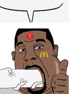 big_ronald_cock black_skin blowjob brc bwc gay kanye_west speech_bubble speech_bubble_empty thumbs_up variant:cobson // 845x1140 // 117.4KB