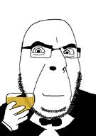 clothes gatsby glasses smile smug stubble suit variant:cobson wine // 621x880 // 35.3KB
