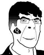 bbc clothes glasses hair merge patrick_crusius queen_of_spades smile soyjak tattoo variant:chudjak variant:cobson // 497x617 // 53.7KB