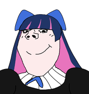 bowtie hair long_hair panty_&_stocking_with_garterbelt panty_and_stocking smile stocking_anarchy subvariant:gapejak_female tranime_girl variant:gapejak // 940x992 // 129.7KB