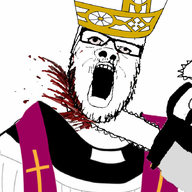 beheading blood blood_on_face bloodshot_eyes chainsaw christianity clothes decapitation glasses gore hat murder open_mouth religion soyjak stubble tallit variant:a24_slowburn_soyjak // 684x806 // 358.3KB