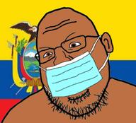 brown_skin country ear ecuador flag glasses mask soyjak stubble variant:shotjak // 568x516 // 205.4KB