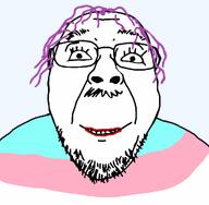 aliased fill_tool flag:transgender_pride_flag glasses lips lipstick no_gaps purple_hair smile teeth template tranny transgender_flag variant:bernd // 1024x1000 // 20.8KB