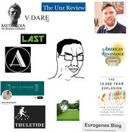 alt_hype american_renaissance artist:sectionalism book closed_mouth davidski emil_kirkegaard eurogenes eyebrows glasses hair henry_harpending metapedia sean_last smile smirk smug soyjak steve_sailer survive_the_jive the_unz_review thuletide variant:chudjak vdare // 3464x3464 // 1.1MB