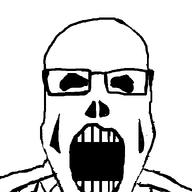 bones glasses open_mouth series:skeletonjaks skeleton skull soyjak variant:markiplier_soyjak // 600x800 // 6.9KB