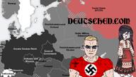 aryan blacked_com blush buff closed_mouth communism europe female flag:germany flag:nazi_germany germanic germany kolovrat map nazism open_mouth slavic soviet_union soyjak spade subvariant:chudjak_front subvariant:muscular_chud swastika text variant:chudjak variant:soytan world_war_2 // 2714x1524 // 1.4MB
