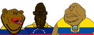angry brown_skin colombia ecuador flag:colombia flag:ecuador flag:venezuela glasses latino latinx mutt_lips mutt_trio spics stubble subvariant:euromutt subvariant:impish_amerimutt variant:impish_soyak_ears variant:markiplier_soyjak variant:meximutt veneco venezuela // 2162x824 // 186.8KB