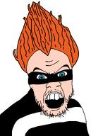 blue_eyes clothes eyebrows eyes_like_the_o-o-cean hair mask open_mouth orange_hair syndrome_(the_incredibles) the_incredibles variant:feraljak villan white_background // 1025x1525 // 26.6KB