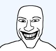 alternate among_us grin jerma985 open_mouth shaved soyjak suspicious variant:susjak video_game // 680x620 // 8.9KB