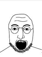 glasses ias nose open_mouth soyboy stubble teeth variant:lennonjak // 600x800 // 17.6KB