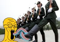 asian bootlicker china closed_eyes glasses irl open_mouth small_eyes soyjak tongue variant:soyak yellow_skin // 1392x985 // 1.2MB