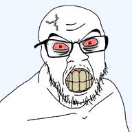 angry bald bloodshot_eyes glasses red_eyes soyjak stubble teeth teeth_showing transparent_background variant:feraljak vein white_skin // 1024x1024 // 2.6MB angry bald bloodshot_eyes glasses red_eyes soyjak stubble teeth teeth_showing transparent_background variant:feraljak vein white_skin // 1024x1024 // 2.6MB