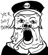 beard clothes hat open_mouth pipe text the_lighthouse variant:a24_slowburn_soyjak // 454x520 // 91.0KB