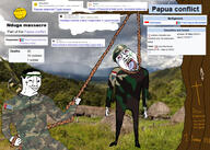 1_samuel_15:3 2soyjaks article background bible bible_verse camouflage carving christian_cross christian_identity christianity conflict cross crucifix firearm flag flag:indonesia flag:west_papua glasses guerilla_warfare hang hanged hanging headband indonesia irl_background low_effort massacre military military_beret military_uniform murder news papua_conflict patch protestant protestantism rebel red_eyes rpg star star_and_crescent subvariant:wholesome_soyjak sun symbol tattoo tree variant:bernd variant:chudjak variant:gapejak war weapon west_papua wikipedia // 2100x1500 // 809.2KB