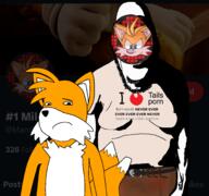 2soyjaks animal animal_ears closed_mouth clothes fox fur furry i_love i_would_never mando_prower mask pedophile sad screenshot sega sonic_the_hedgehog subvariant:hornyson subvariant:shoyta tail tails_(sonic) text tshirt twitter variant:cobson variant:gapejak // 2034x1909 // 1.5MB