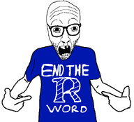 arm autism blue_shirt clothes glasses half_body open_mouth pointing retard soyjak sperg stubble text transparent_background variant:casnatus variant:shirtjak wrinkles // 618x559 // 13.4KB