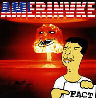 2soyjaks amerimutt closed_mouth clothes fact flag hair holding_object holding_sign mustache nuclear nuvariant open_mouth star_(symbol) subvariant:nipmutt teeth trvthnvke tshirt united_states variant:meximutt white_shirt yellow_skin // 972x991 // 690.9KB