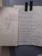 angry bloodshot_eyes crying drawing garbage glasses irl open_mouth paper soyjak stubble tape text variant:soyak wordswordswords // 680x907 // 32.8KB