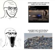 concerned landfill meta:tagme protest riot soyjak soyjak_comic subvariant:wewjak text variant:soyak // 1080x981 // 300.9KB