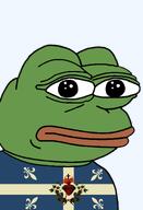 amphibian bald blood canada canadian catholic catholicism christianity closed_mouth clothes cross fire flag flag:carillon_sacre_coeur flame french_canadian frog green_skin heart lips looking_at_you nas nas:pepe pepe_the_frog quebec quebecois thorns transparent_background tshirt // 1344x1973 // 214.7KB