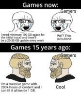 2soyjaks bloodshot_eyes chad crying glasses mustache nordic_chad open_mouth soyjak soyjak_comic stubble text variant:soyak video_game // 680x781 // 410.0KB
