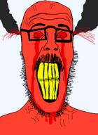 angry blood red_eyes red_skin seething smoke stubble teeth variant:beastjak vein yellow_teeth // 878x1200 // 45.0KB