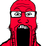 glasses open_mouth po soyjak stubble teletubbies variant:markiplier_soyjak // 436x948 // 137.7KB