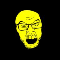 angry god looking_at_you megami_tensei mustache no_body open_mouth soyjak stubble variant:feraljak yaweh yellow_eyes yellow_skin yellow_teeth yhwh // 1500x1500 // 35.3KB