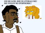 06eb angry animal big_nose big_nostrils blond blush blushing breasts brown_skin disgusting dog dog_ear ear eyebrows eyes femjanny flies furry glasses hair hand head india janny nigger pajeet shitskin tranny_artstyle transparent_background unibrow variant:pajeetjak white_shirt wordswordswords wow_she_is_literally_me yellow_hair // 1381x1014 // 215.2KB