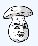 fungus glasses mushroom objectsoy series:fruiterz! smile smug soyjak variant:chudjak // 1205x1440 // 148.4KB