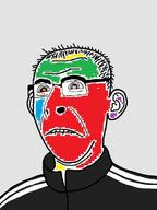 balding biting_lip colorful ear glasses jumpsuit ms_paint subvariant:hornykuz sweater variant:carterjak variant:kuzjak // 556x742 // 109.9KB