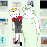 award censored crystal_cafe dress fat fixed glasses ikari_shinji katsuragi_misato mawwwds_delete_original_naow meta:ai_generated moral_version nate neon_genesis_evangelion shinji_ikari soyteen subvariant:gapejak_female subvariant:wholesome_soyjak variant:gapejak yellow_hair // 1024x1024 // 594.7KB