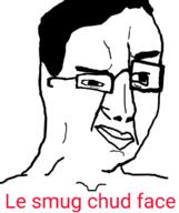 chud closed_mouth deformed glasses smug soyjak stubble text variant:chudjak // 645x770 // 83.0KB