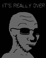 closed_mouth glasses grey its_over shadow soyjak stubble text variant:soyak // 734x915 // 80.3KB