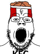 bucket chicken eyebrows eyes food fried_chicken glasses kfc meta:mouth nose nostril open_mouth stubble subvariant:gapejak_front teeth text variant:gapejak white_background // 500x670 // 8.8KB