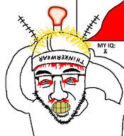 blood blood_from_eyes blood_from_nose bloodshot_eyes clothes glasses hat iq_chart stubble thinker thrembo variant:underwearjak // 932x1024 // 79.2KB