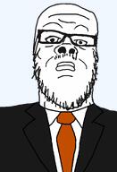 black_jacket clothes orange_tie series:formal_soyjaks suit suit_and_tie variant:a24_slowburn_soyjak white_shirt // 1024x1500 // 42.9KB