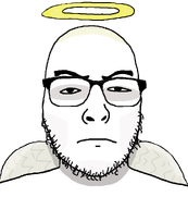angel frown glasses glowing gods_little_wagie halo heaven stubble variant:uncjak // 900x1000 // 193.9KB