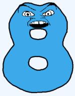 blue blue_skin eight looking_at_you number numberjacks open_mouth series:numberjaks transparent_background variant:feraljak // 279x360 // 4.3KB